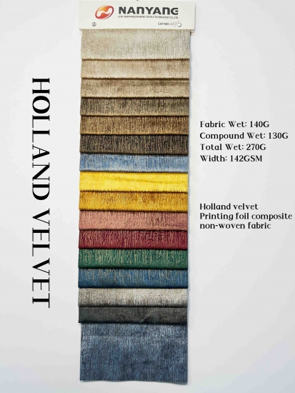 NY-07 Holland Velvet printing foil composite non-woven fabric - CNYARNTEXTILE