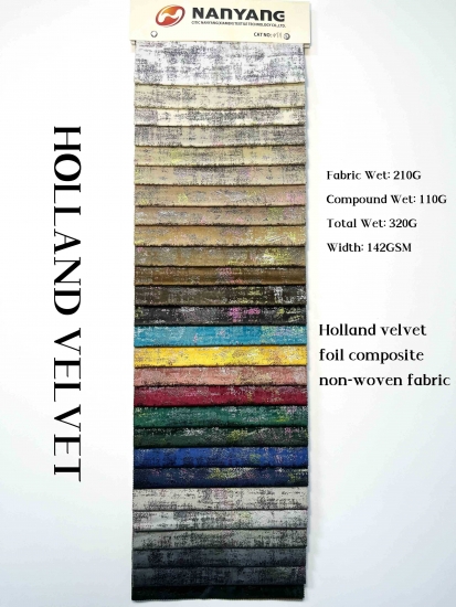 NY-11 Holland Velvet foil composite non-woven fabric - CNYARNTEXTILE