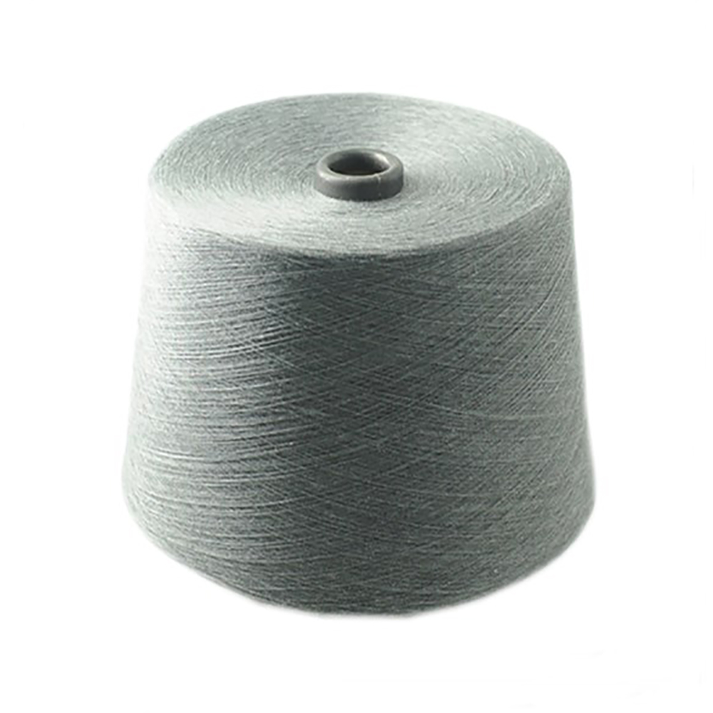 Polyester Melange/Black Spun Yarn